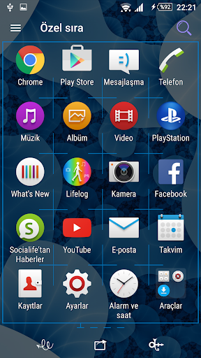 For Xperia Theme Aquamarine Screen 2