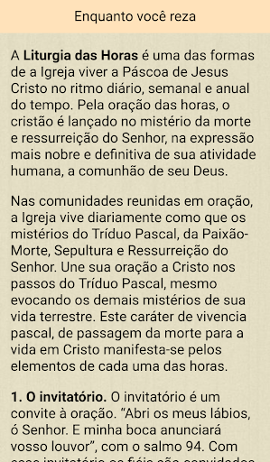 Liturgia das horas - Vésperas Screenshot 4 - AppWisp.com