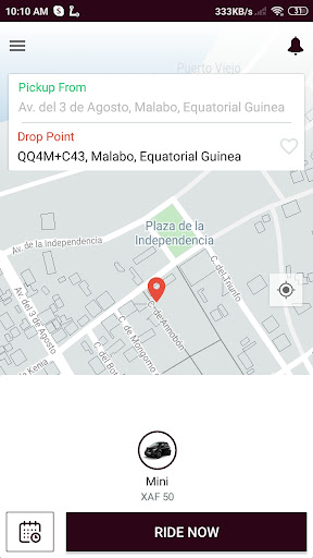 AfricApp pasajero