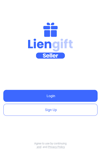 Android application LienGift - Seller screenshort