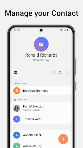 Android application Contacts screenshort