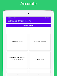 Winning football predictions.