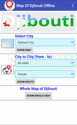 Android application Map Of Djibouti Offline screenshort
