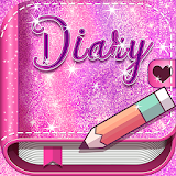 Pink Glitter Secret Diary icon