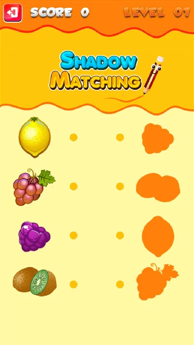 Shadow matching game
