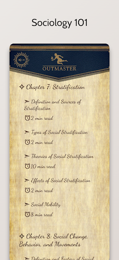 Android application Sociology Master screenshort