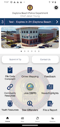 Android application Daytona Beach Police screenshort