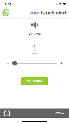 Android application One Touch Alert screenshort