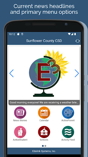 Android application Sunflower County CSD screenshort