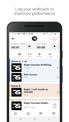 Relentless Soccer Training Screen 3
