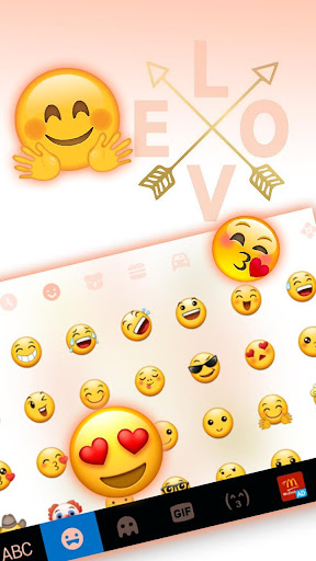 Golden Love Arrow Keyboard The Screen 3