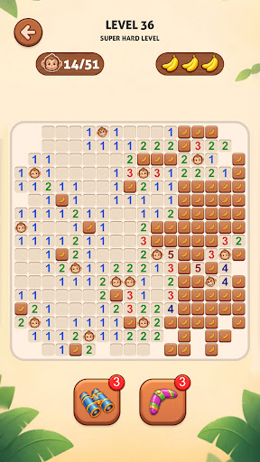 MonkeySweeper: Brain Puzzle screenshot