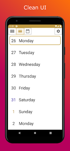 Note Calendar Screen 3