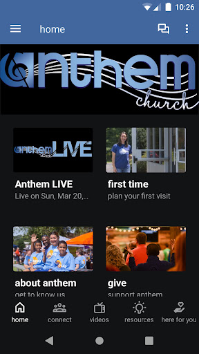 Android application Anthem-Church screenshort