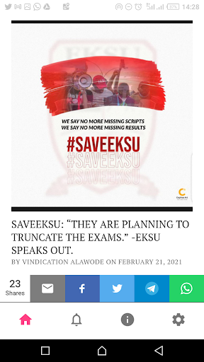 ACJ EKSU Screen 2