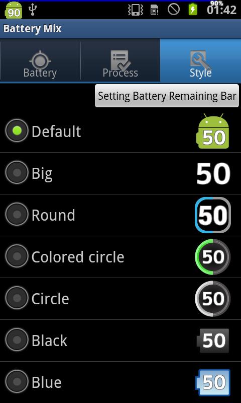 Android application Battery Mix screenshort