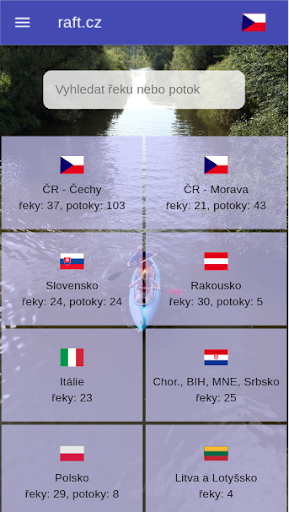 Android application European river guidebook screenshort