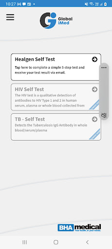 Android application Global iMed screenshort