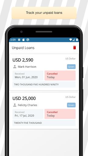 Loan Manager Screen 3