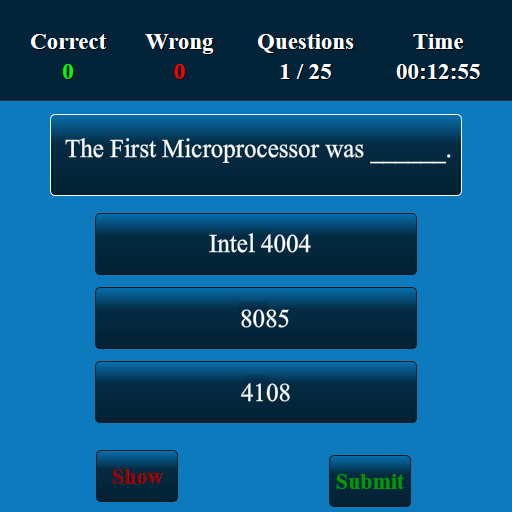 Microprocessor MCQ Screen 2