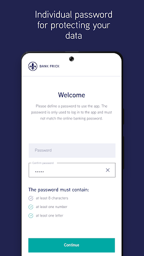 Android application Bank Frick PushTAN screenshort