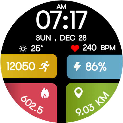 Color FitnessTracker WatchFace