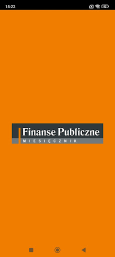 Android application Finanse Publiczne screenshort