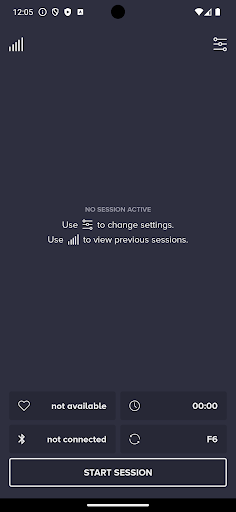 Android application Breathe4Balance screenshort