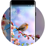 Spring Nature Theme: Flower and Bird Wallpaper icon