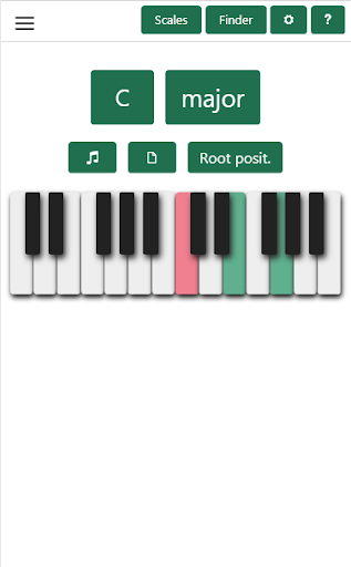 Android application Piano Chords & Scales screenshort