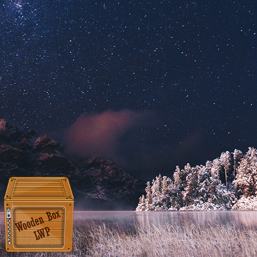 winter snow night wallpaper logo