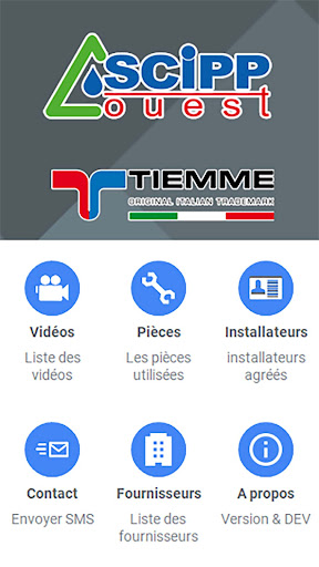 Android application SCIPP OUEST - TIEMME screenshort