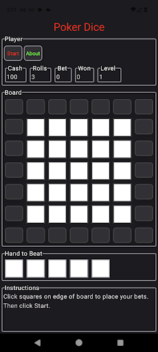Poker Dice Screen 2