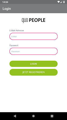 Android application quo PEOPLE screenshort