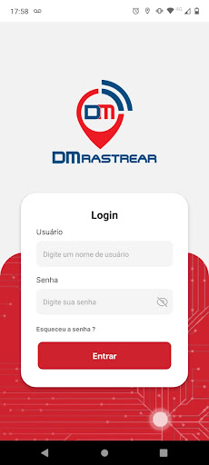Android application DM Rastrear screenshort