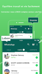 2Face : cloner pour 2 WhatsApp Capture d'écran