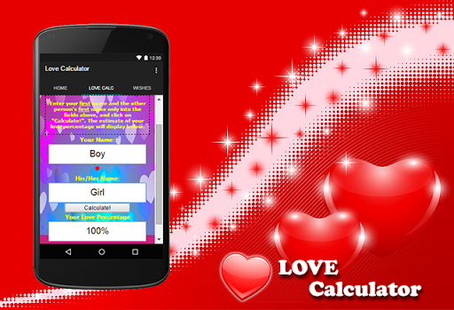 Love Calculator and Wishes Cards