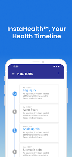Android application InstaHealth screenshort