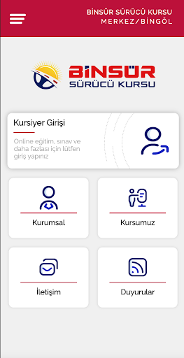 Android application Binsür Sürücü Kursu screenshort