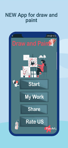 Android application Art of drawing and coloring screenshort