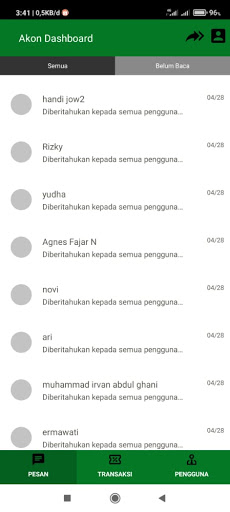 Android application Akon Partner screenshort
