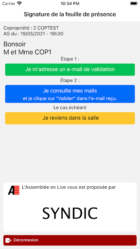 Android application L'Assemblée en Live screenshort