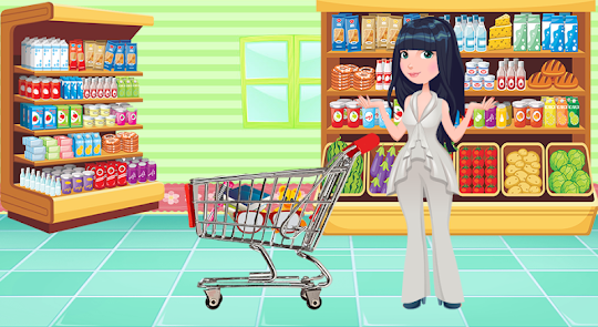 쇼핑 소녀 슈퍼마켓