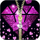 Purple Zipper Diamond Petals Theme icon