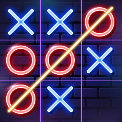 How to Download and Play Tic Tac Toe Glow: 2 Player XO on PC, for free!