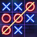 Cover Image of Télécharger Tic Tac Toe Glow: 2 Player XO  APK