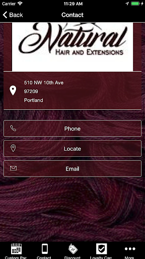 Natural Hair and Extensions Screen 2