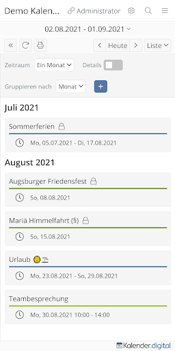 Kalender.digital Screen 3