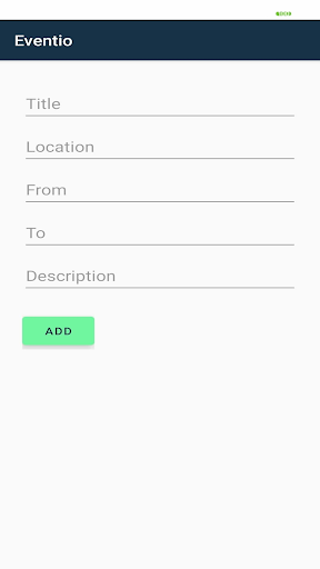 Android application Eventio screenshort