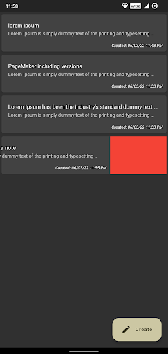 My Notes Screen 2